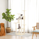 vidaXL Meuble de jardin avec palettes en sisal 153 cm crème jaune