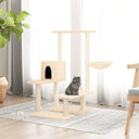 vidaXL Meuble de jardin avec palettes en sisal 94,5 cm crème jaune