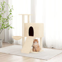 vidaXL Cat Tree with Sisal Scratching Posts 96 cm Cream