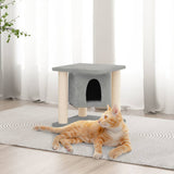 vidaXL Kattenmeubel met sisal krabpalen 37 cm crèmekleurig