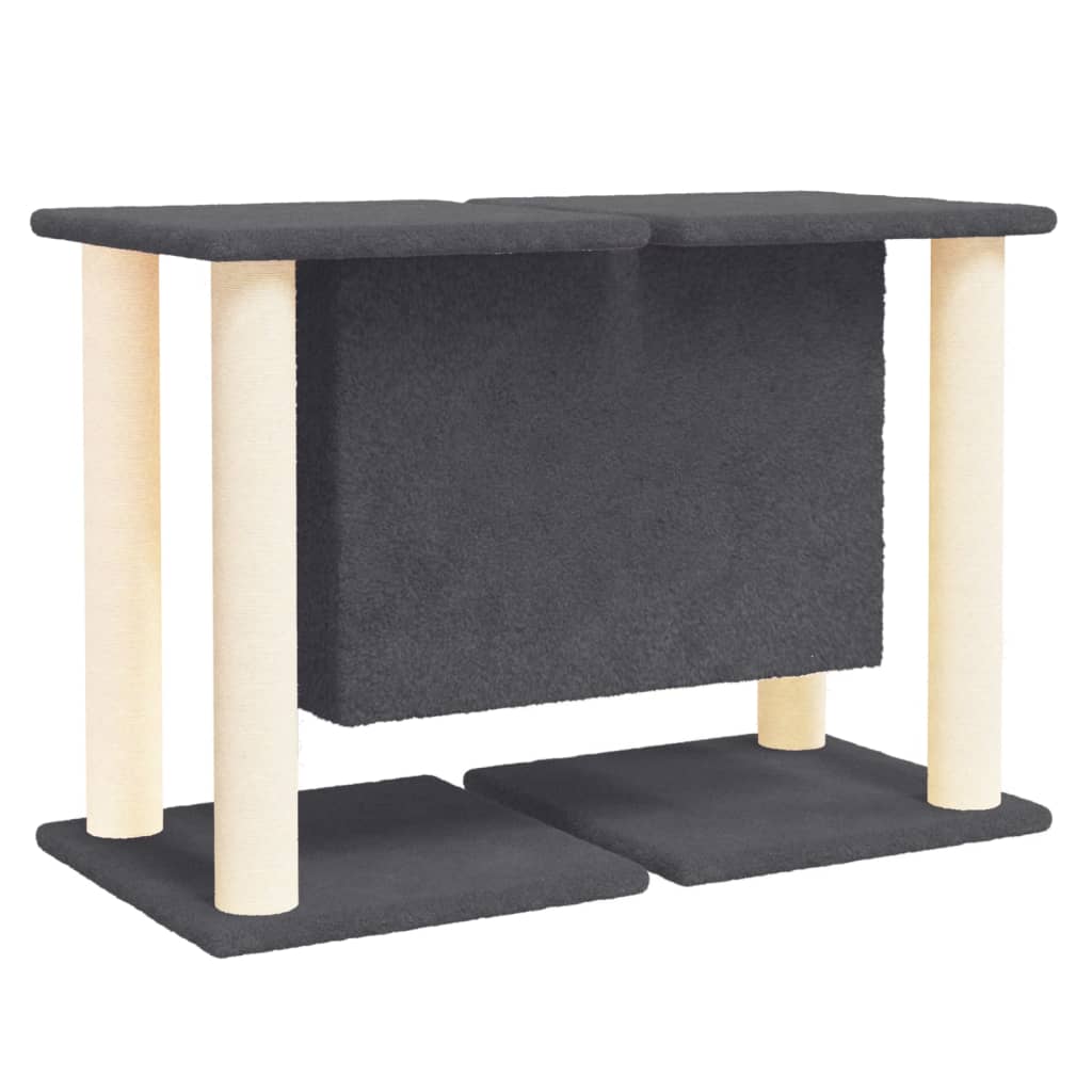 vidaXL Kattenmeubel met sisal krabpalen 50 cm donkergrijs