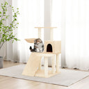 vidaXL Meuble de jardin avec palettes en sisal 82 cm crème jaune