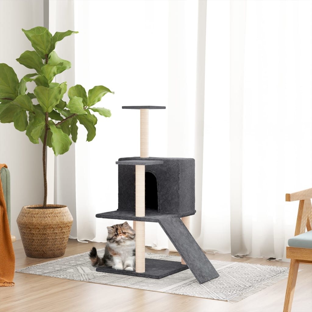 vidaXL Kattenmeubel met sisal krabpalen 82 cm crèmekleurig