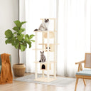 vidaXL Cat Tree with Sisal Scratching Posts 169 cm Cream