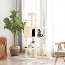 vidaXL Meuble de jardin avec palettes en sisal 166 cm crème jaune