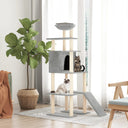 vidaXL Meuble de jardin avec palettes en sisal 166 cm crème jaune