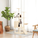 vidaXL Meuble de jardin avec palettes en sisal 154 cm crème jaune