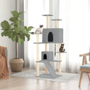 vidaXL Cat Tree with Sisal Scratching Posts 153 cm Cream