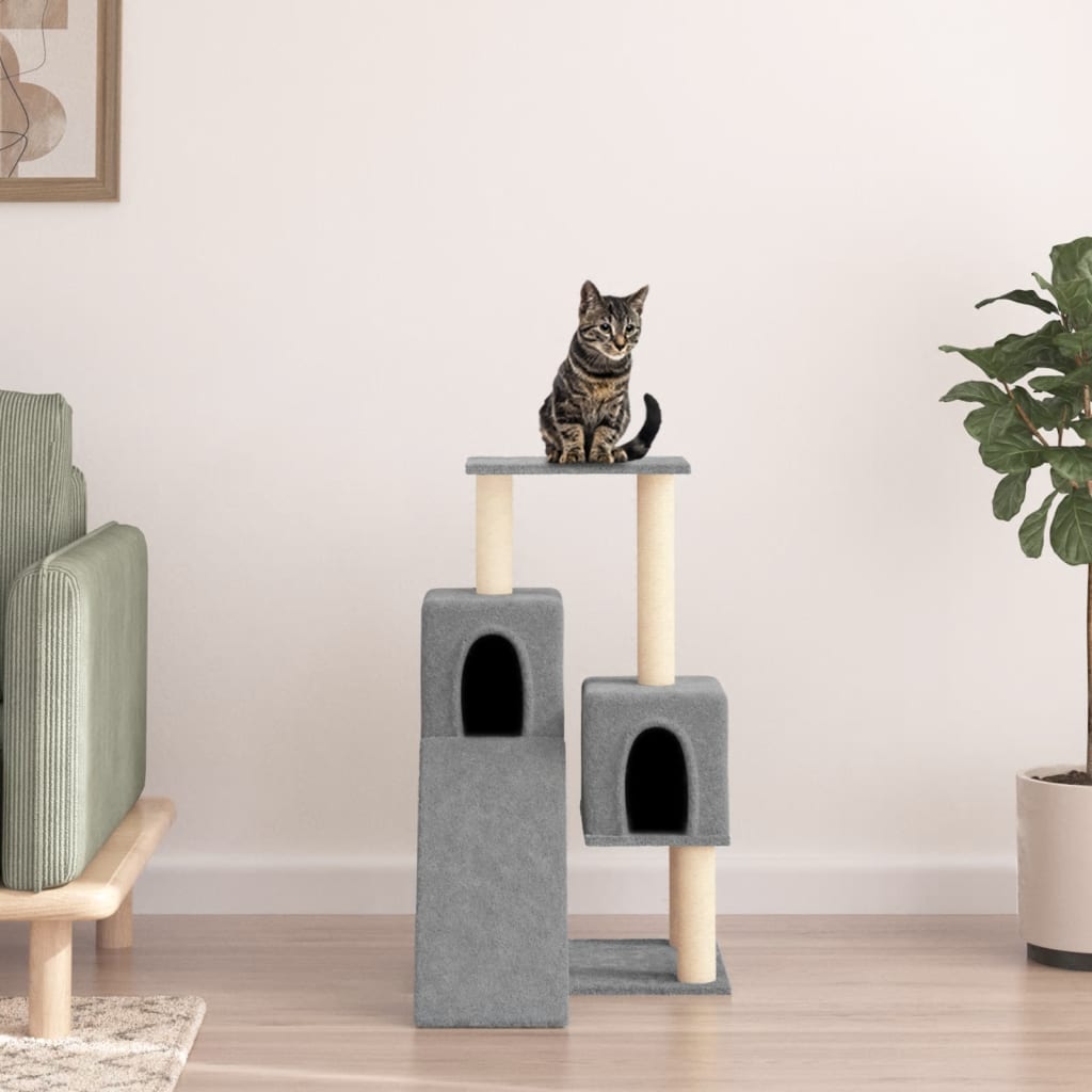 vidaXL Cat Tree with Sisal Scratching Posts 82 cm Cream
