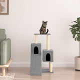 vidaXL Cat Tree with Sisal Scratching Posts 82 cm Cream