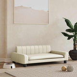 vidaXL Dog Bed 90x53x30 cm artificial leather cream