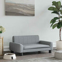 vidaXL Hondenmand 90x53x30 cm kunstleer crèmekleurig