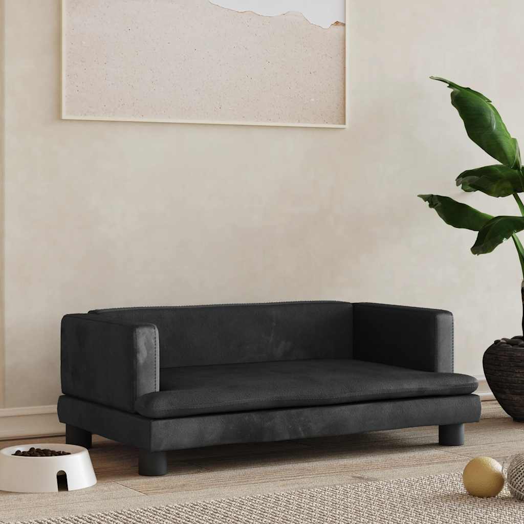 vidaXL Dog Bed 80x45x30 cm Artificial Leather Brown