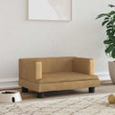 vidaXL Hondenmand 80x45x30 cm kunstleer bruin