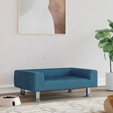 vidaXL Dog Bed 70x45x26.5 cm velvet blue