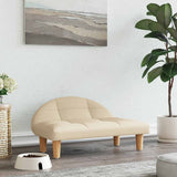 vidaXL Dog Bed 70x52x30 cm Fabric Cream