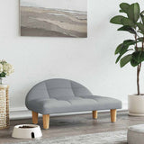 vidaXL Dog Bed 70x52x30 cm Fabric Cream
