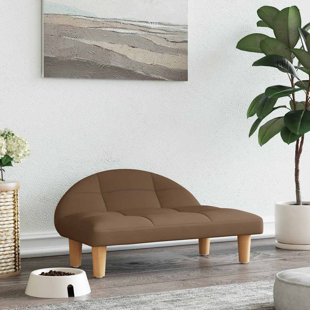 vidaXL Dog Bed 70x52x30 cm Fabric Cream