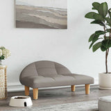 vidaXL Dog Bed 70x52x30 cm Fabric Cream