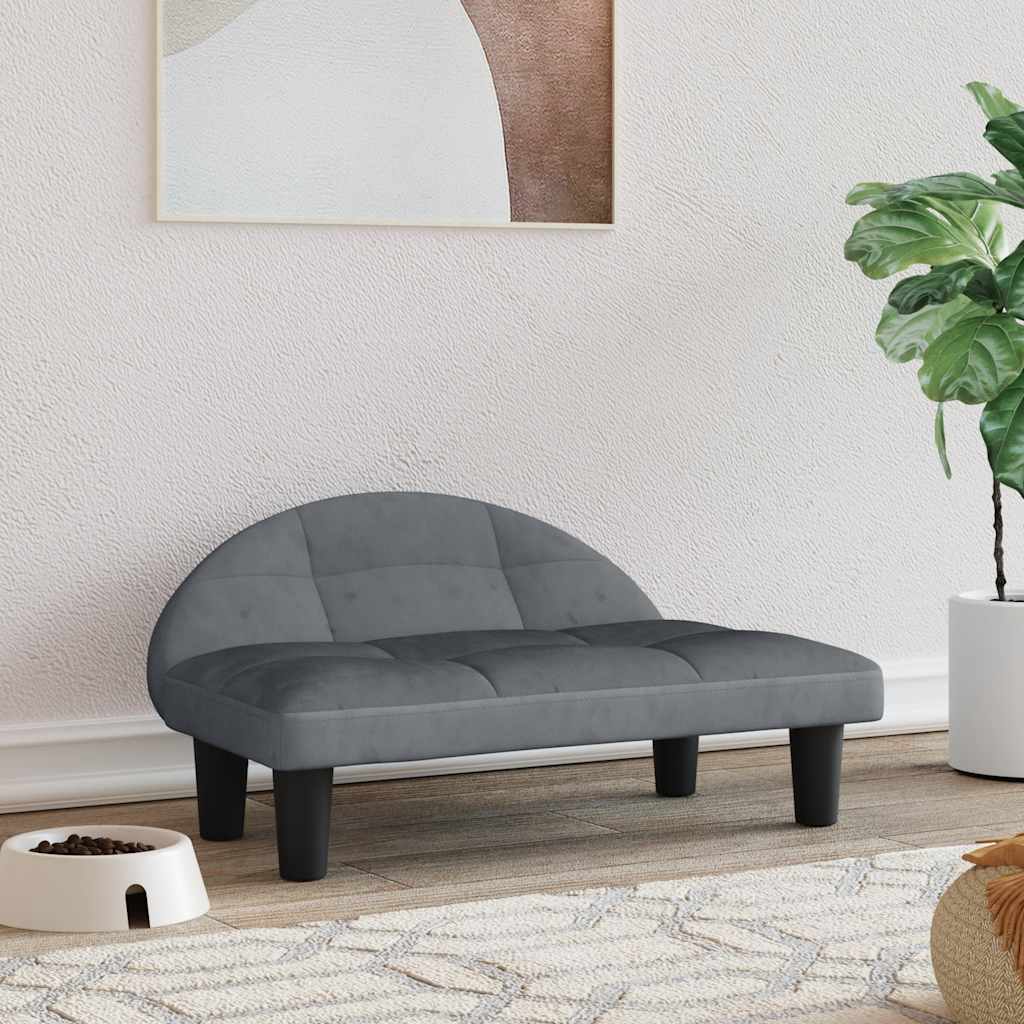 vidaXL Dog Bed 70x52x30 cm Fabric Cream