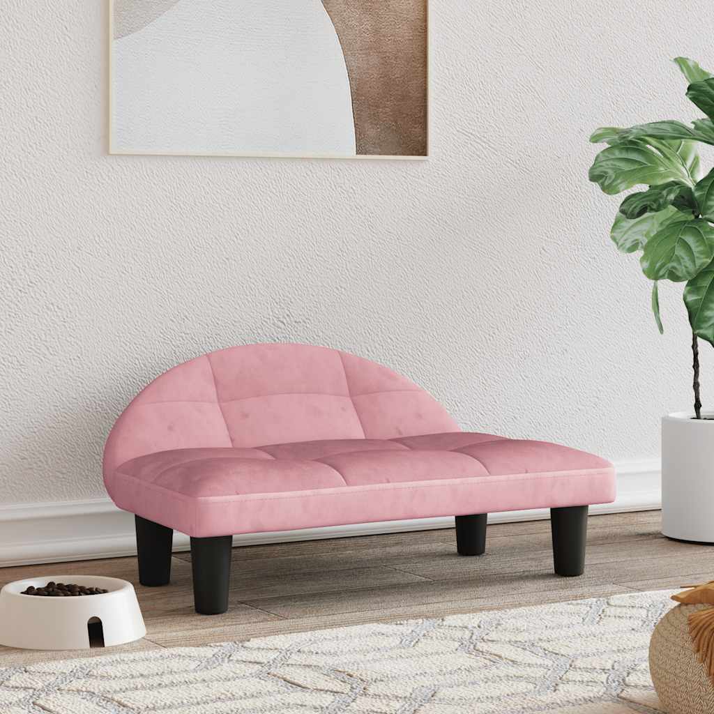vidaXL Dog Bed 70x52x30 cm Fabric Cream