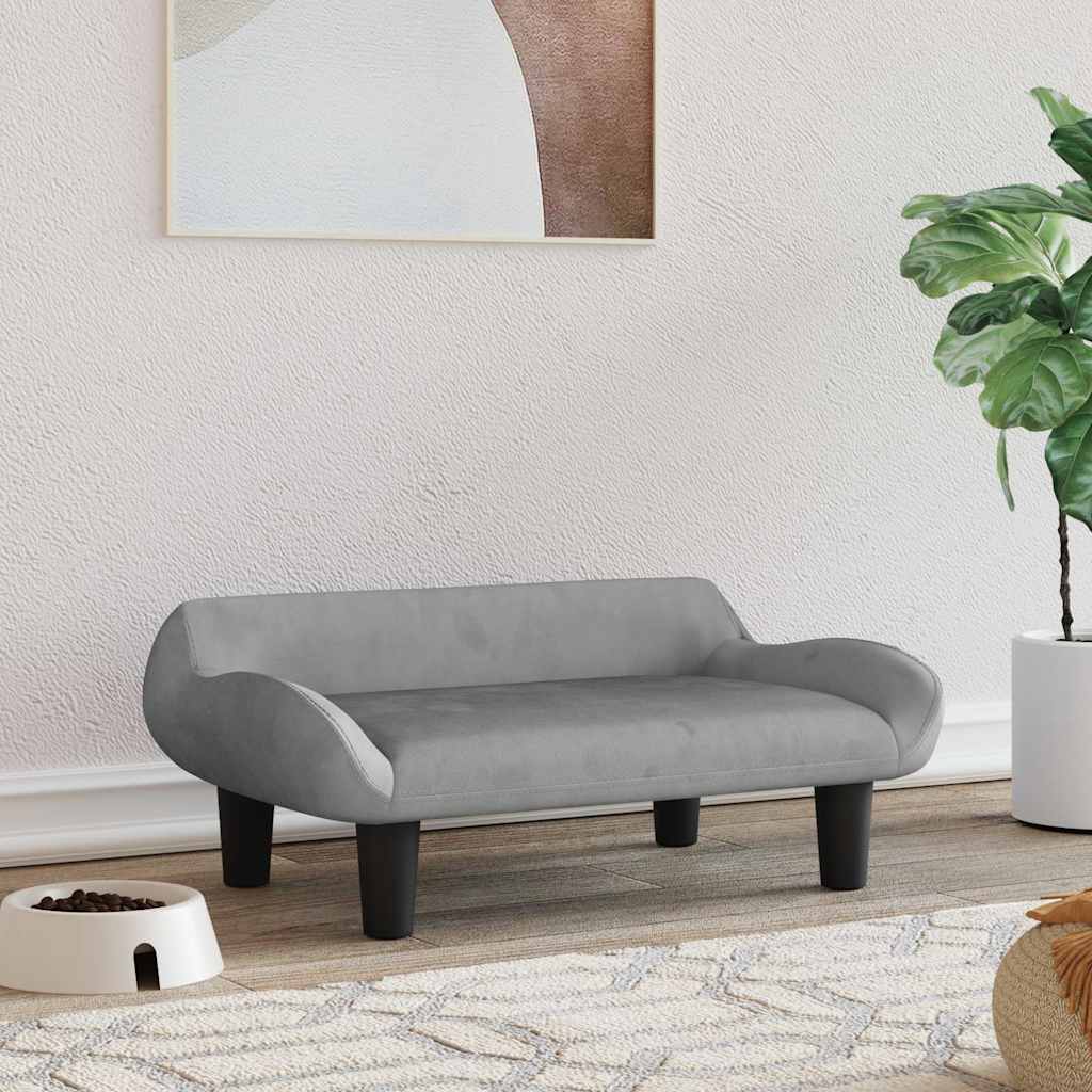 vidaXL Dog Bed 70x40x24 cm fabric cream