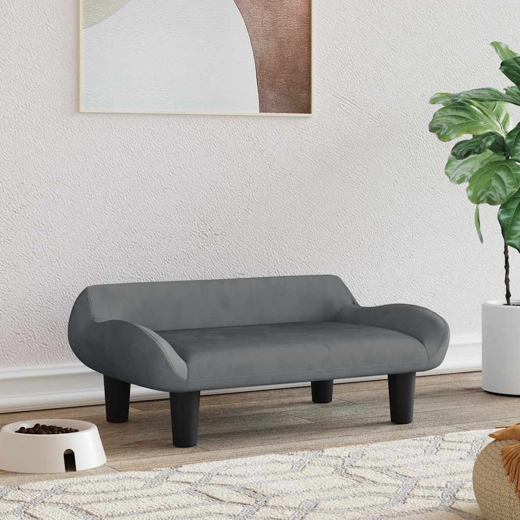 vidaXL Dog Bed 70x40x24 cm fabric cream
