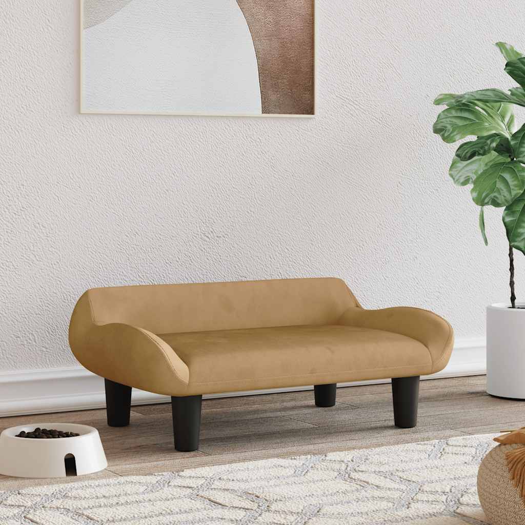 vidaXL Dog Bed 70x40x24 cm fabric cream