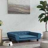 vidaXL Dog bed 100x50x21 cm velvet blue