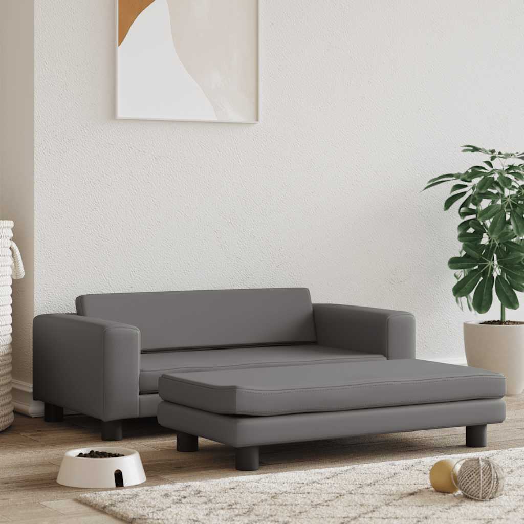 vidaXL Hondenmand met verlengstuk 100x50x30 cm fluweel blauw
