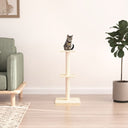 vidaXL Cat Tree with Sisal Scratching Posts 73 cm Cream