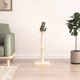 vidaXL Cat Tree with Sisal Scratching Posts 73 cm Cream