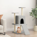 vidaXL Cat tree with sisal scratching posts 110 cm cream