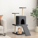 vidaXL Cat tree with sisal scratching posts 110 cm cream