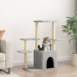 vidaXL Cat Tree with Sisal Scratching Posts 97.5 cm Cream