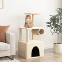 vidaXL Meuble de jardin avec palettes en sisal 109,5 cm crème jaune