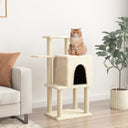 vidaXL Meuble de jardin avec palettes en sisal 97 cm crème jaune