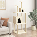 vidaXL Meuble de jardin avec palettes en sisal 167 cm crème jaune