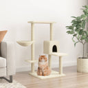 vidaXL Meuble de jardin avec palettes en sisal 95 cm crème jaune