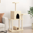 vidaXL Meuble de jardin avec palettes en sisal 122 cm crème jaune