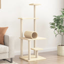 vidaXL Meuble de jardin avec palettes en sisal 136 cm grilles de donker