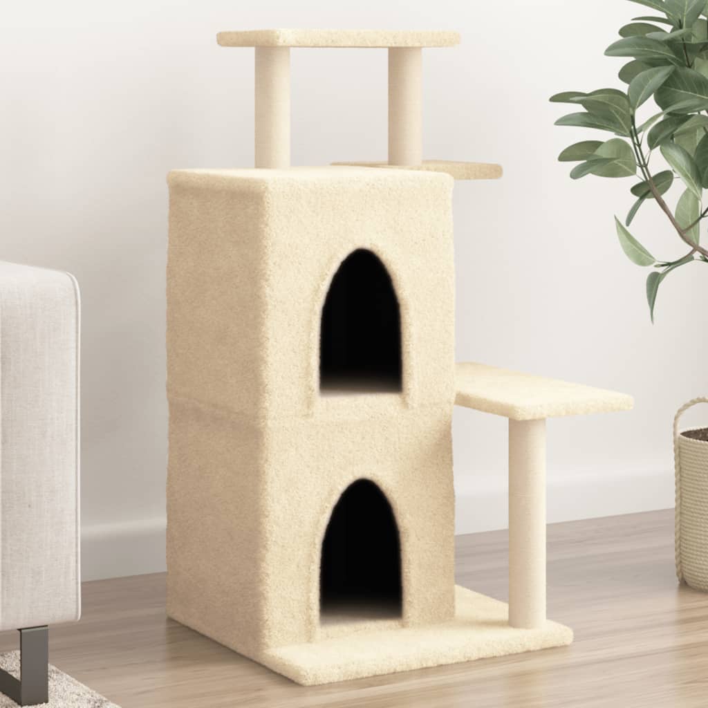 vidaXL Kattenmeubel met sisal krabpalen 97 cm lichtgrijs