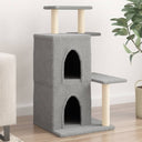vidaXL Kattenmeubel met sisal krabpalen 97 cm lichtgrijs