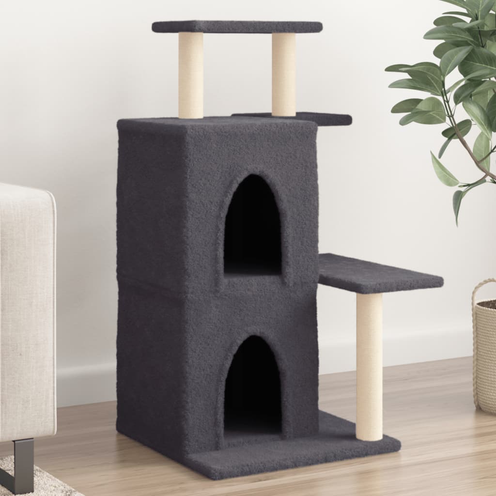 vidaXL Kattenmeubel met sisal krabpalen 97 cm lichtgrijs
