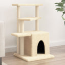 vidaXL Meuble de jardin avec palettes en sisal 83,5 cm crème jaune