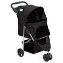vidaXL Hondenwagen tapis d'encre 80x46x98 cm tissu Oxford noir