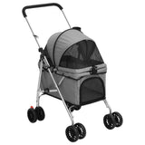 vidaXL Hondenwagen inklapbaar 76x50x100 cm oxford stof rood
