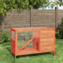 vidaXL Konijnenhok 103x44x69,5 cm massif vert foncé brun