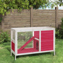 vidaXL Konijnenhok 103x44x69,5 cm massif vert foncé brun