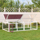 vidaXL Dierenren 200x112,5x74 cm massif vert grenenhout brun